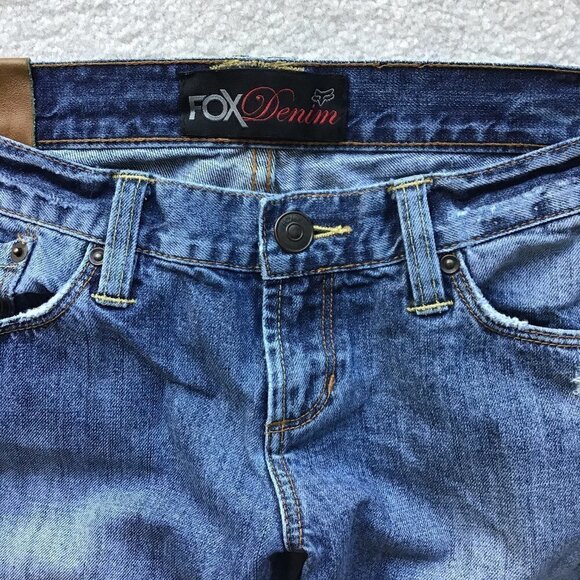 FOX DENIM BRILLIANT BLUE JEANS BOOT CUT J3 - Picture 8 of 9